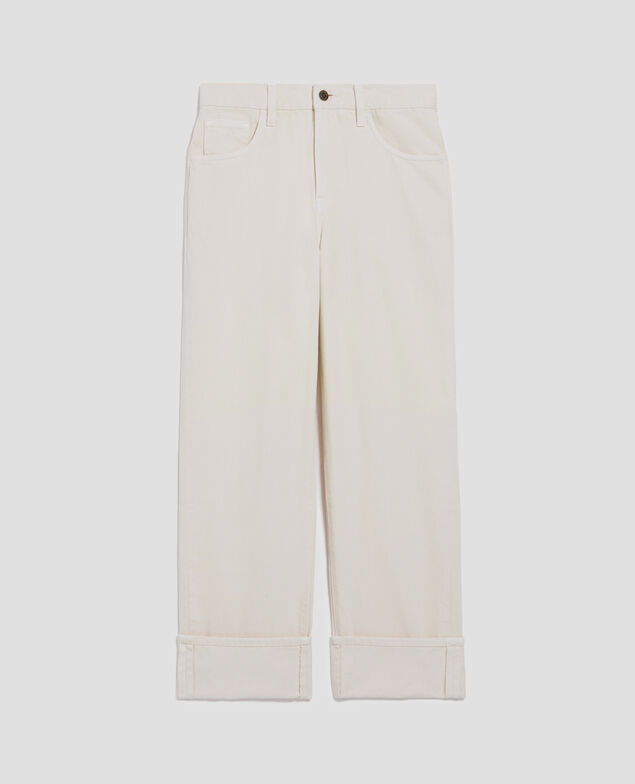 Regular jeans with large turn-ups U300 natural