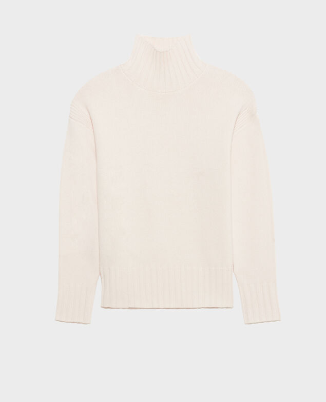 Virgin wool high neck jumper 8842 01 offwhite
