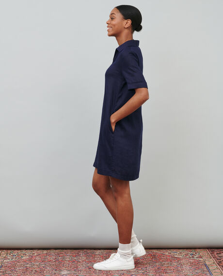 DAISY - Iconique linen dress 68 blue 2sdr355f04