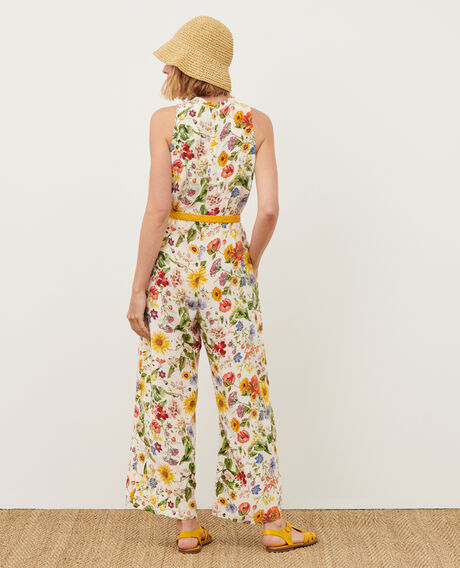 Loose jumpsuit 0020 white herbier 2sjp612v02