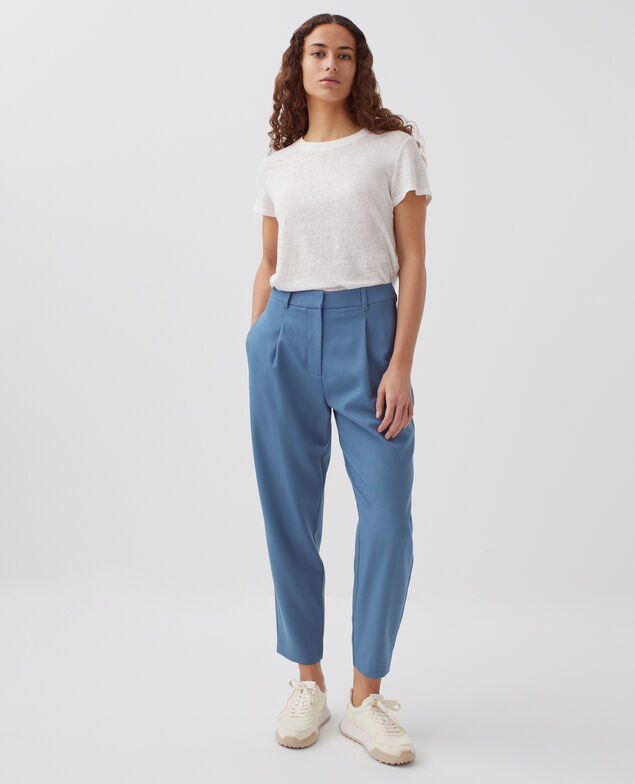 PEGGY - Wool carrot trousers