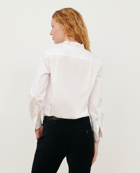 Cotton poplin shirt 4235 optical white 2wsh138c53