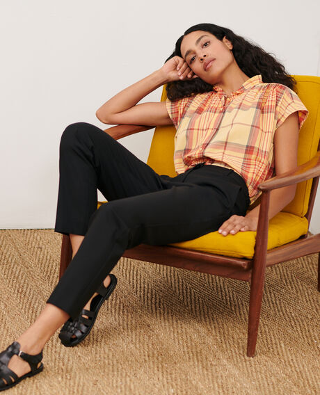 MARGUERITE - Cigarette trousers 7016c 09 black 2spa231w01