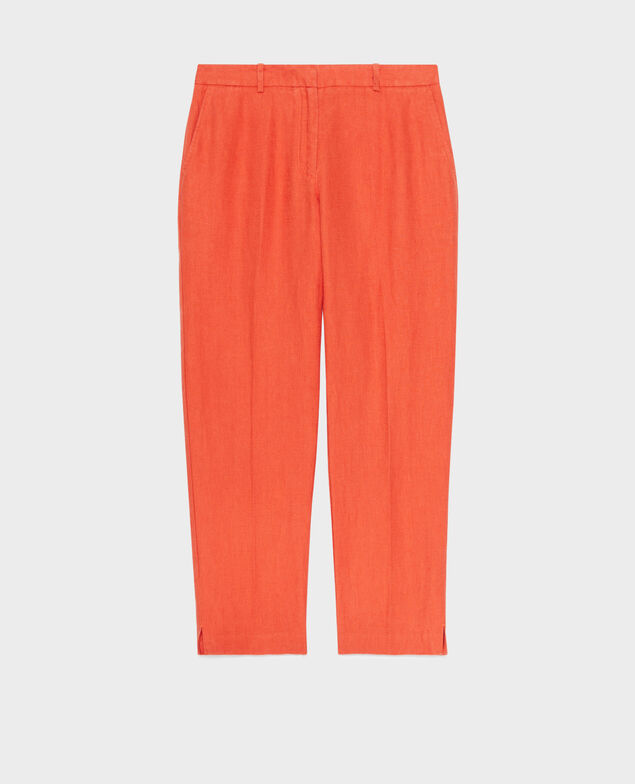 MARGUERITE - Cigarette trousers 0250 tiger lily orange