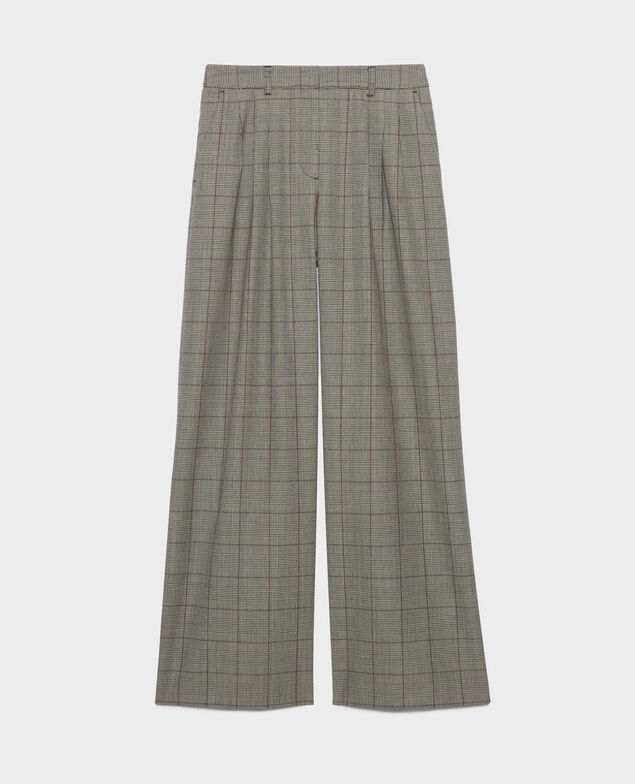 YVONNE - Loose fit woollen trousers
