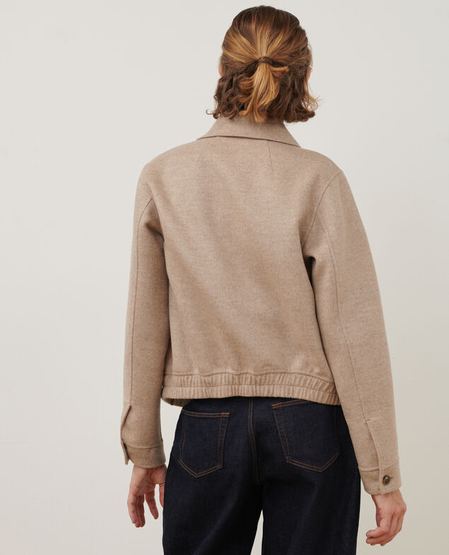 Wool blend jacket