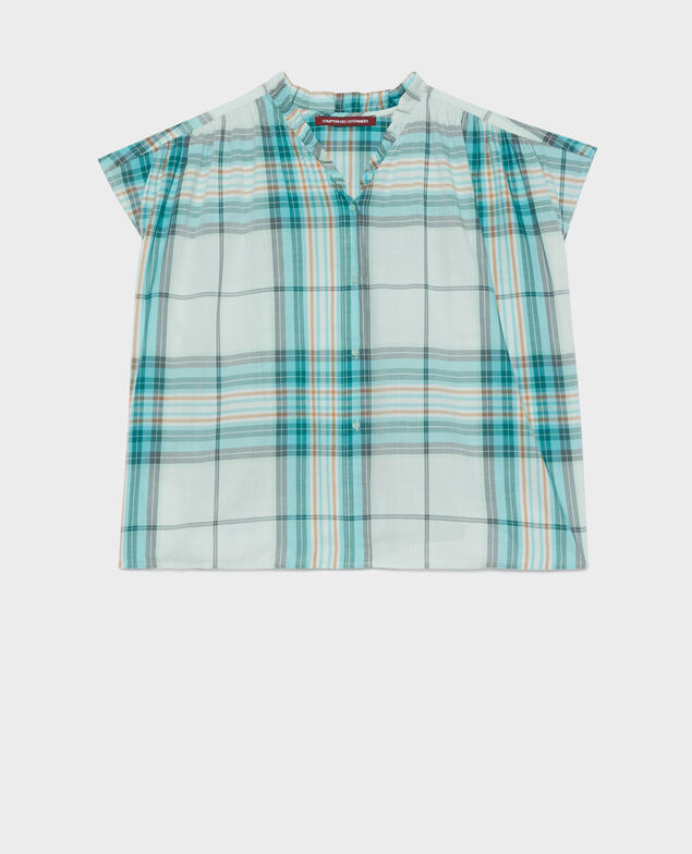 Cotton blouse 0601 lightblue