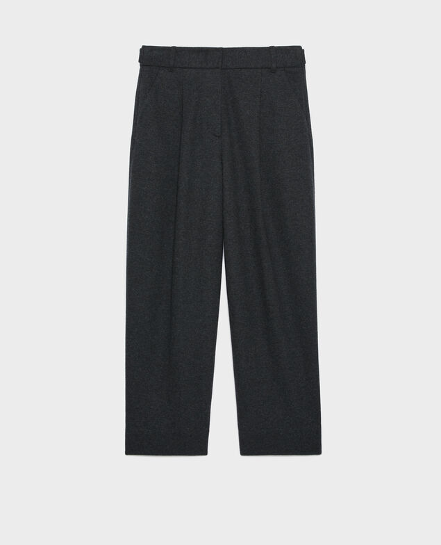 PEGGY - Wool blend carrot trousers