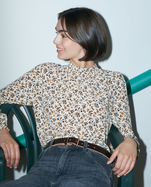 Flowing printed top Indienne light