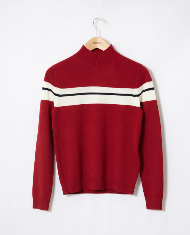 Merino wool jumper Red