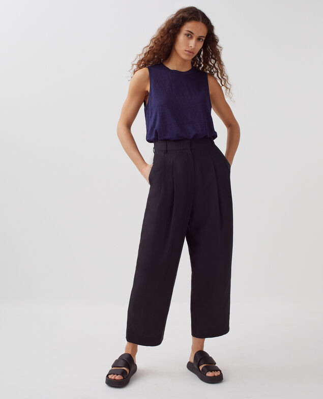 PEGGY - Carrot trousers H091 black beauty