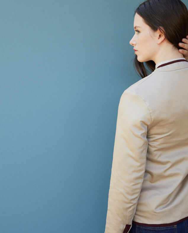 Reversible short jacket Decadente chocolate