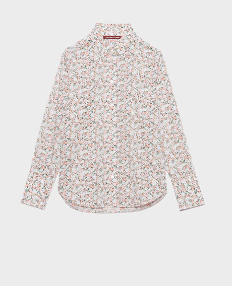 Cotton shirt 0110 champs fleuris pink 3ssh019c11