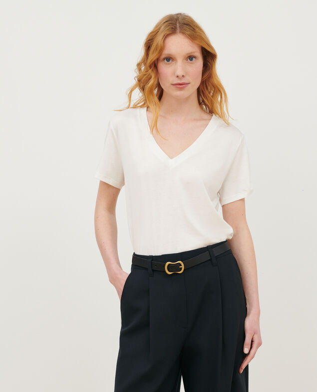LÉA - Loose V-neck t-shirt