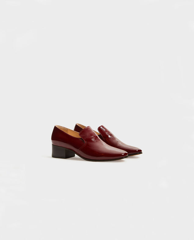 Leather moccasins Royale red