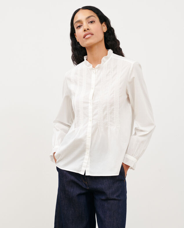 Cotton shirt 4224 gardenia