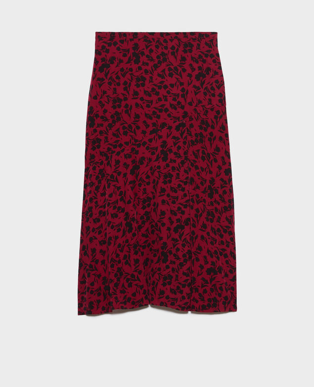 Printed maxi skirt 8807 17 red 2wsk285v10