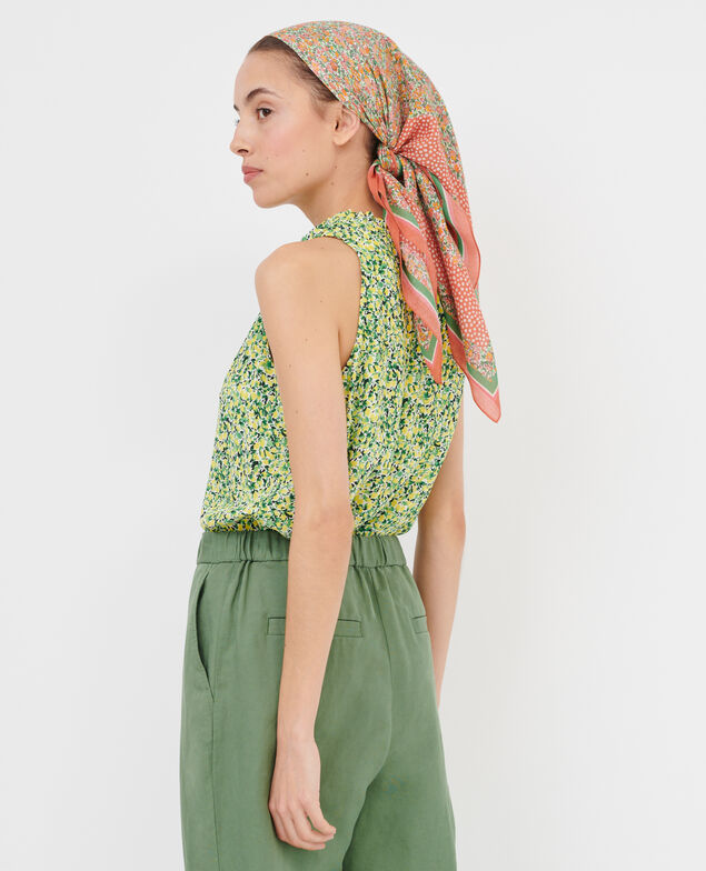 Printed top 116 print yellow
