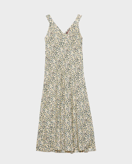 Printed maxi dress 7302c 119 print yellow 2sdr197v09