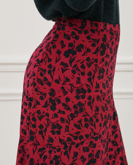 Printed maxi skirt 8807 17 red 2wsk285v10