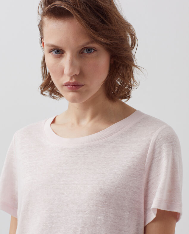 AMANDINE - linen round neck t-shirt