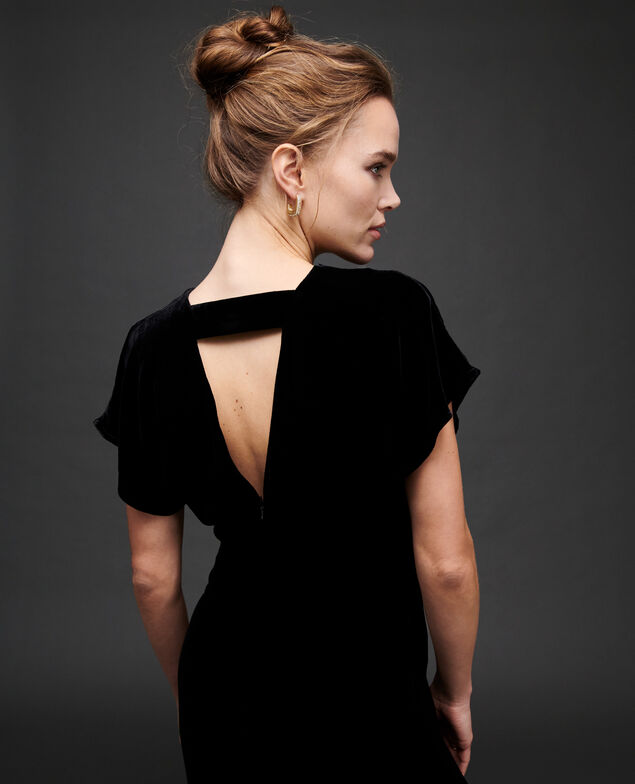 Velvet maxi dress