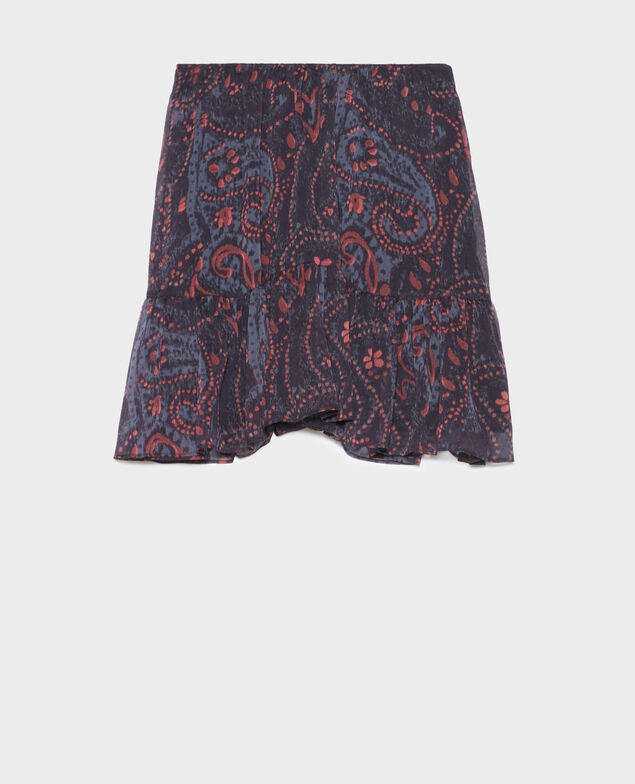 Silky mini skirt