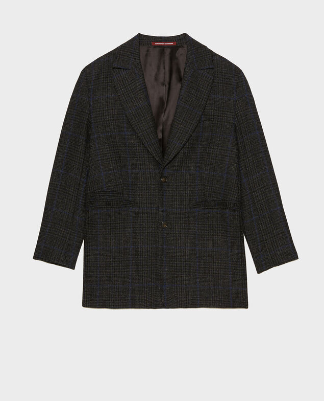 Oversize wool blazer Night sky pieddepoule