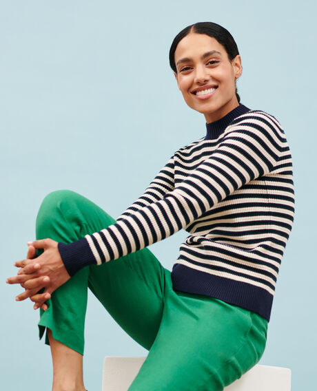 Striped jumper 8870 69 navy stripe 2wju220w21