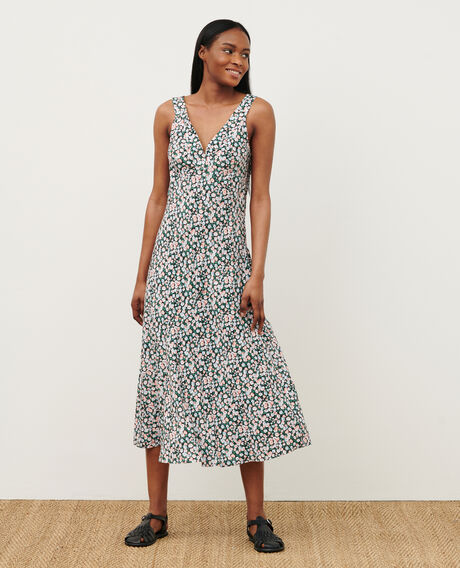 Printed maxi dress 7300d 119 print blue 2sdr197v09