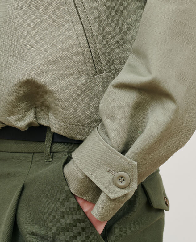Linen blend jacket