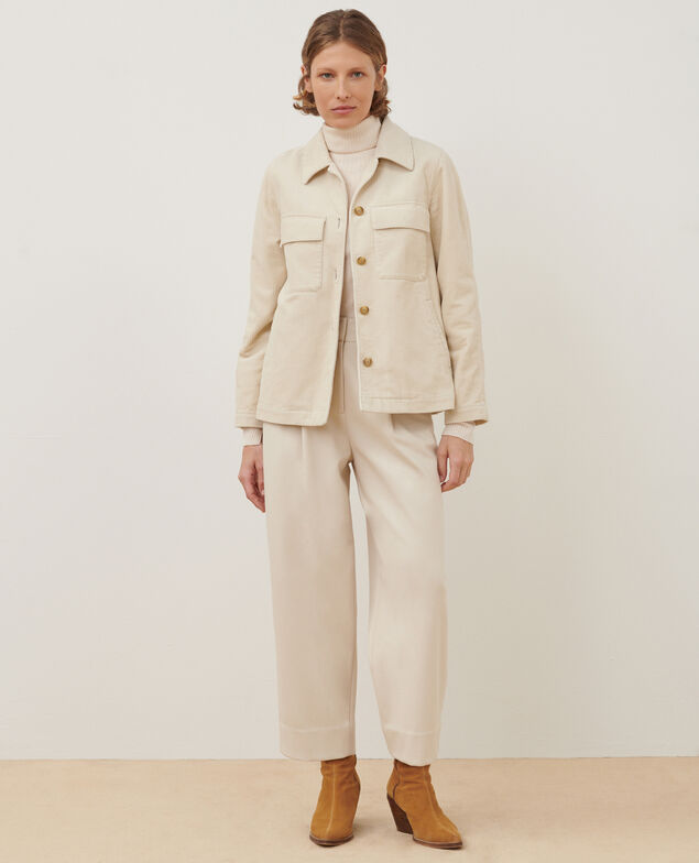 Corduroy jacket A011 off white 3wja022c02