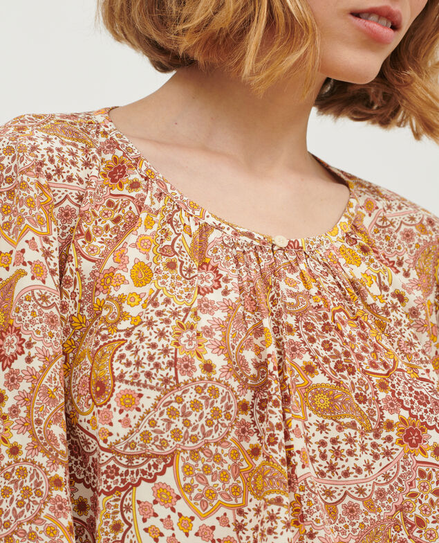 Silky printed blouse