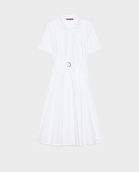 Cotton midi dress 0007 white 3sdr041c12