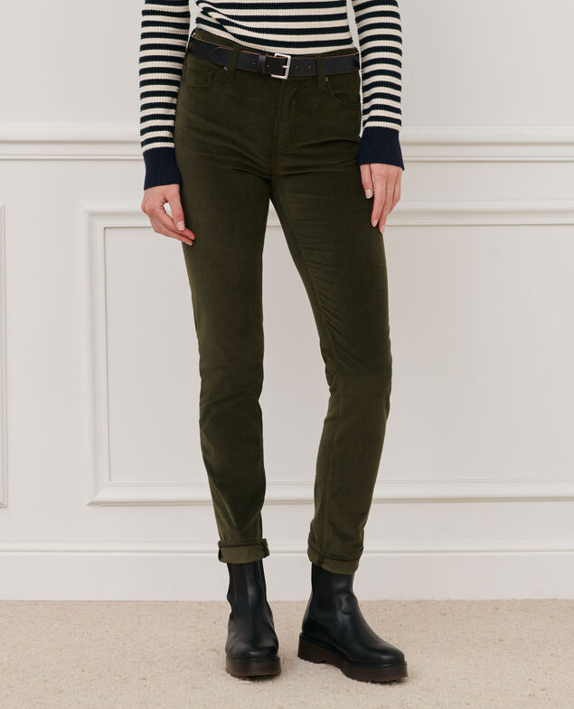LILI - SLIM - 5 pocket jeans 6002c dark olive