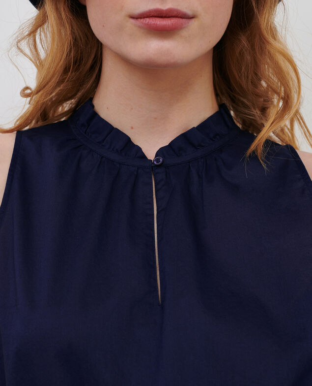 Cotton voile top 68 blue 2sbl417c01