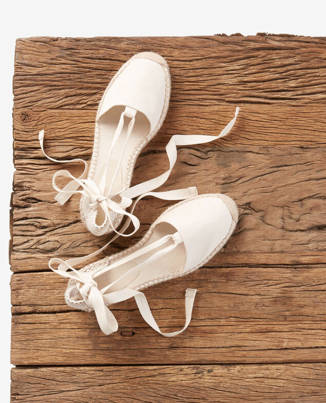 Flat espadrilles Ecru/sailor stripes