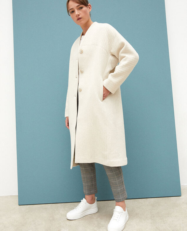Loose coat Off white