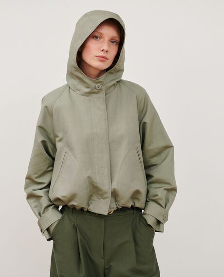 Linen blend jacket 0560 vetiver 3sja110c23