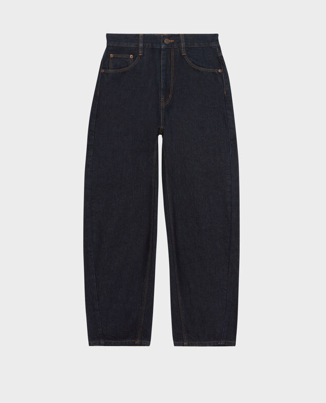 SYDONIE - BALLOON - Wide high-waisted 7/8 jeans Denim rinse