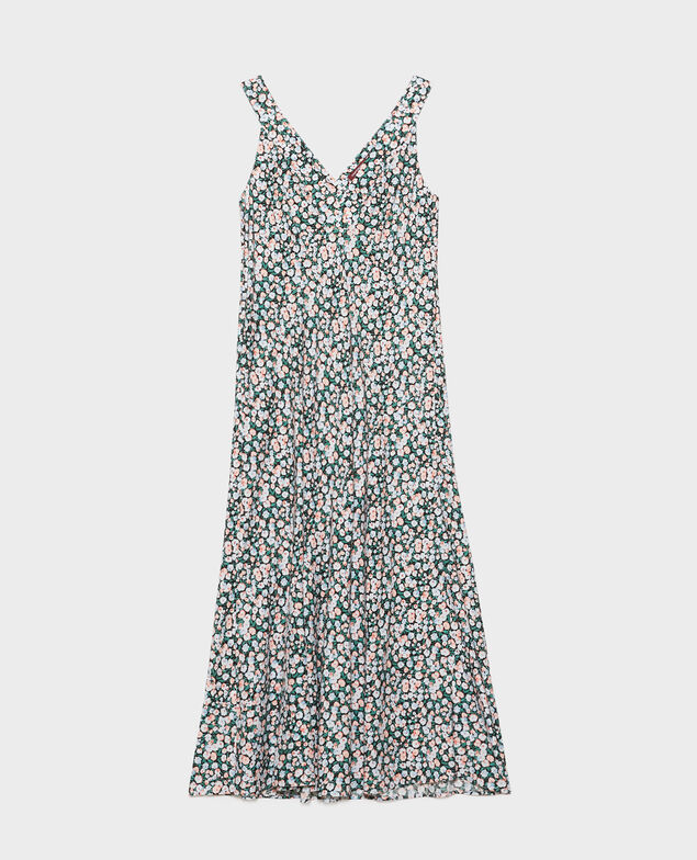Printed maxi dress 7300d 119 print blue