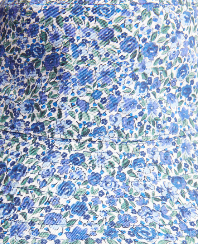 Reversible floral bucket hat 92 print blue