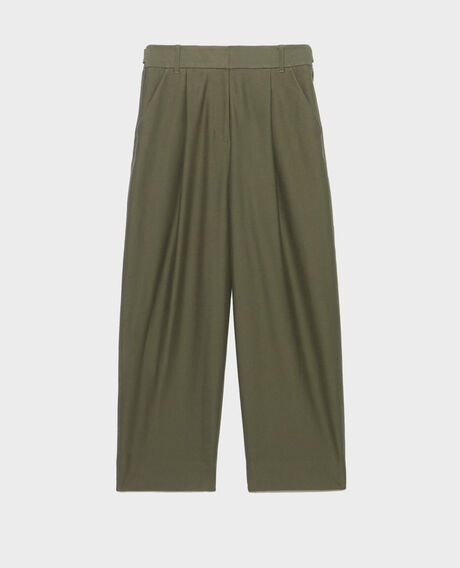 PEGGY - Jersey twill carrot trousers