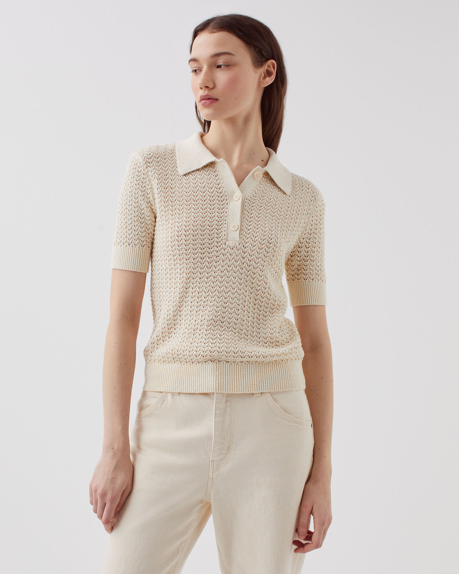 Short-sleeve polo jumper albore - Comptoir des Cotonniers