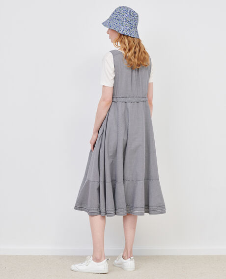 Cotton voile flared dress 88 vichy 2sdr181c71