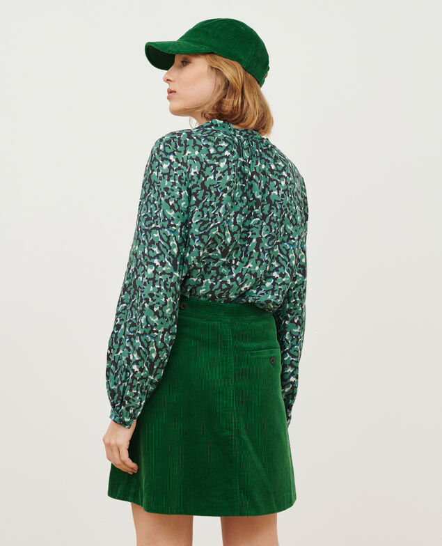 Silky printed blouse