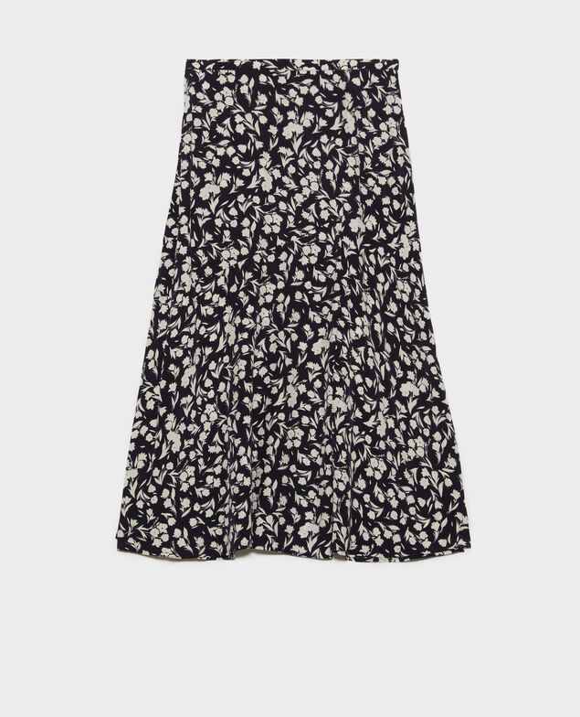 Printed maxi skirt 8841 69 navy