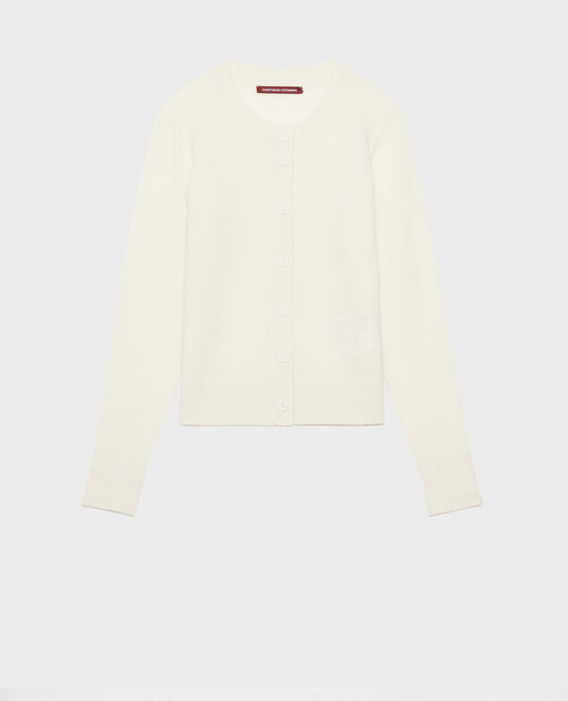 Cashmere cardigan Gardenia