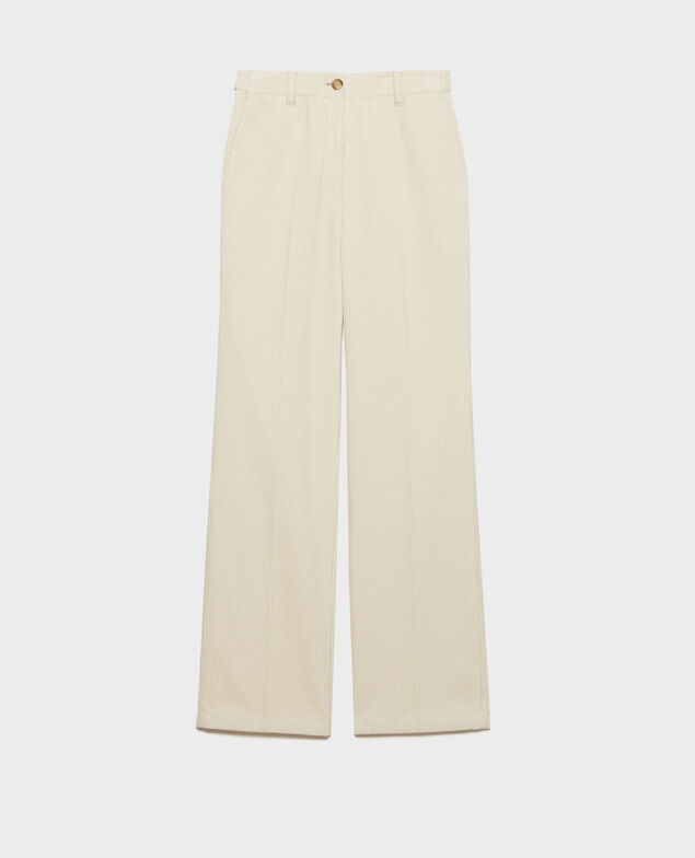 BLANDINE - Corduroy straight trousers