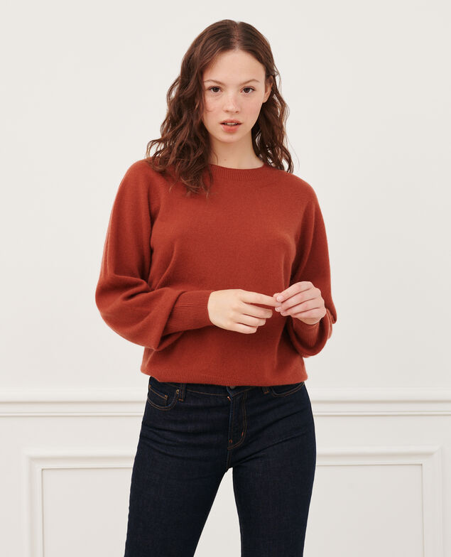 Round neck cashmere jumper 8807 17 red